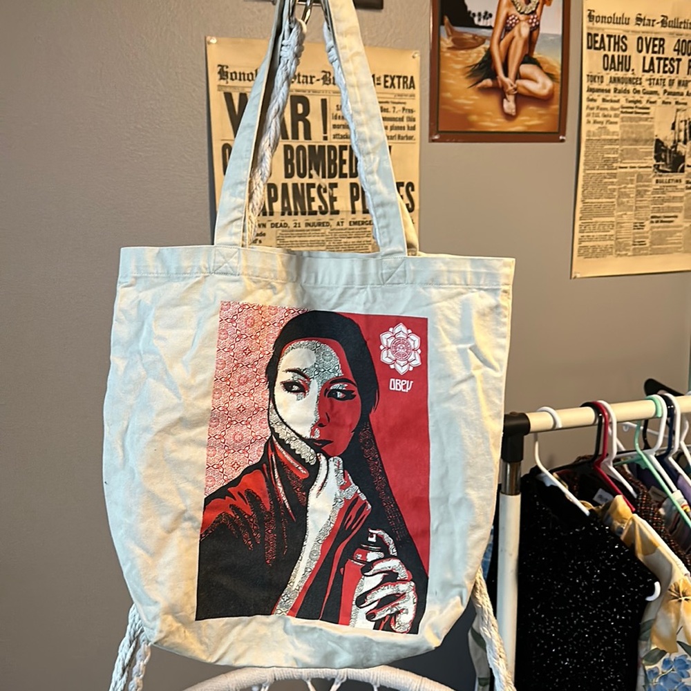 Obey Tote Bag